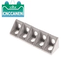 Угловой Кронштейн для соединения алюминиевого профиля, 151020 шт., 2020, 20x20x17 мм, серебристый, L-образный, прямоугольный, для фрезерного станка с ЧПУ