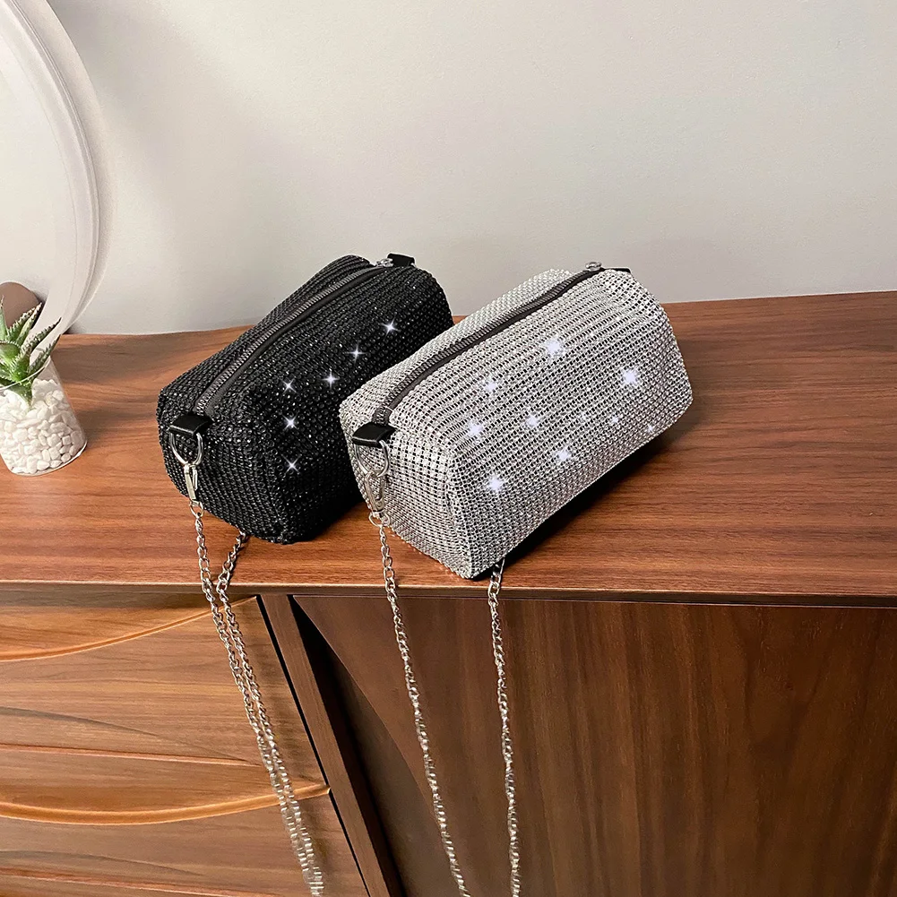 Роскошные дизайнерские женские сумки новинка 2020 блестящая сумка стразы на