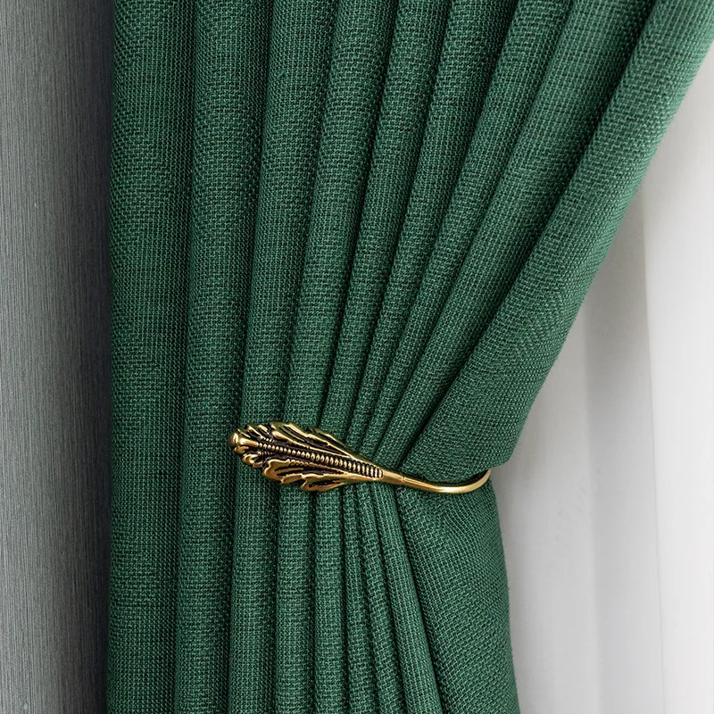 

Solid Color Thick Blackout Curtains for Living Room Bedroom White Tulle Sheer Window Curtains for Dining Room Decor Blind
