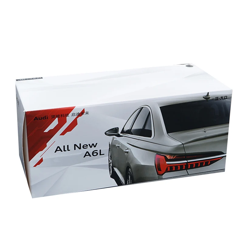 1/18 все новые Audi A6 A6L литая под давлением модель автомобиля игрушка мальчик подарочная Коллекция Черный