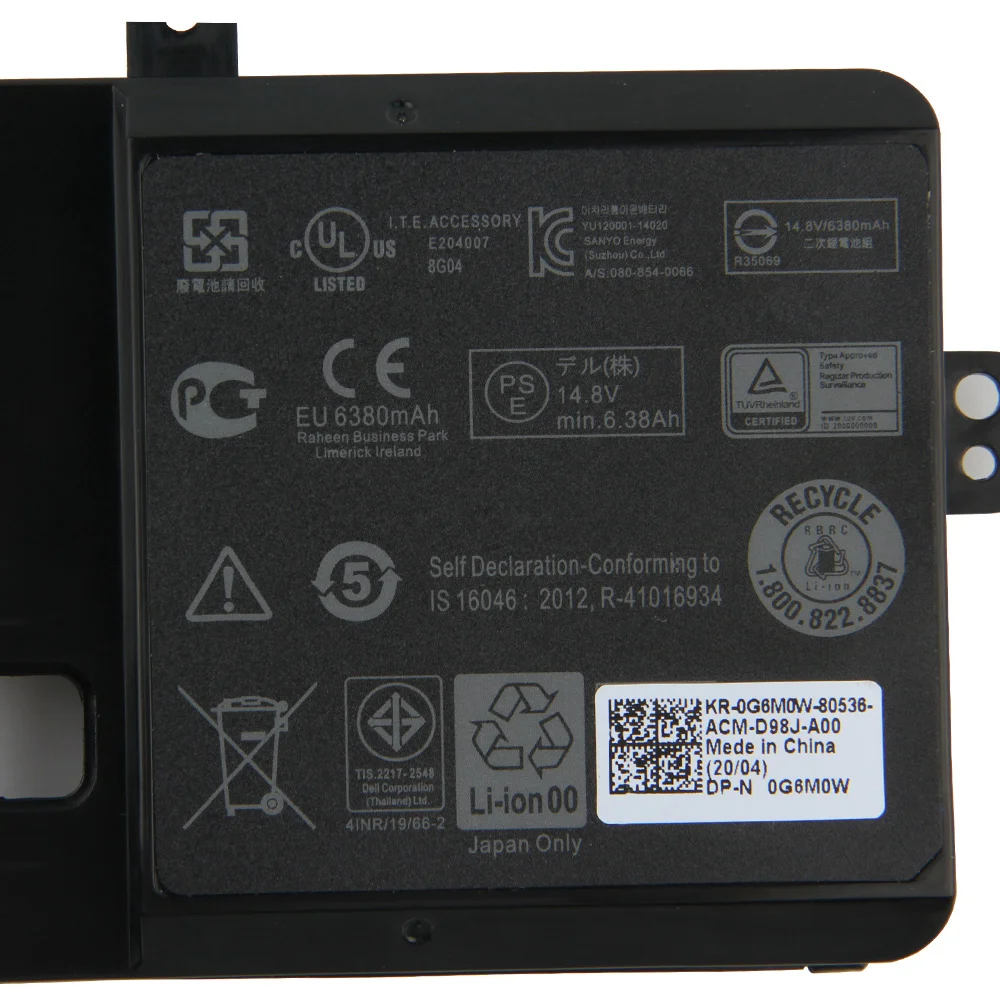 Фото Оригинальная сменная батарея для Dell Alienware 15 R3 P43F P42F R2 17 2F3W1 6jhdv 191YN Подлинная 92Wh Оригинальная сменная батарея для Dell Alienware 15 R3 P43F P42F R2 17 2F3W1 6jhdv 191YN Подлинная 92Wh