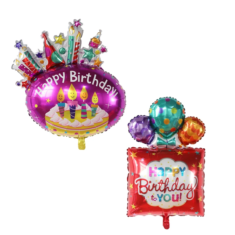 

New Shape Foil Balloon Fireworks Sunflower Leaf Cake Princess Happy Birthday Party Wedding Valentine's Day Decoration Gift