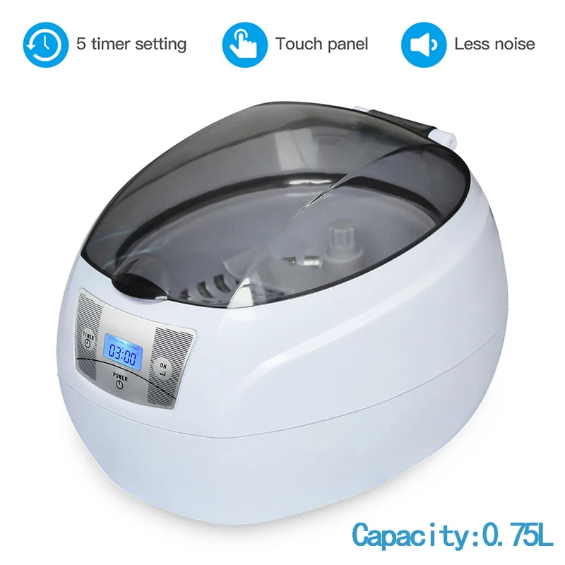 

CAHOT 750ml Ultrasonic Glasses Cleaner Personal Care Digital Ultra Sonic Toothbrush Jewelry Parts Ultrasound Machine Cleaner
