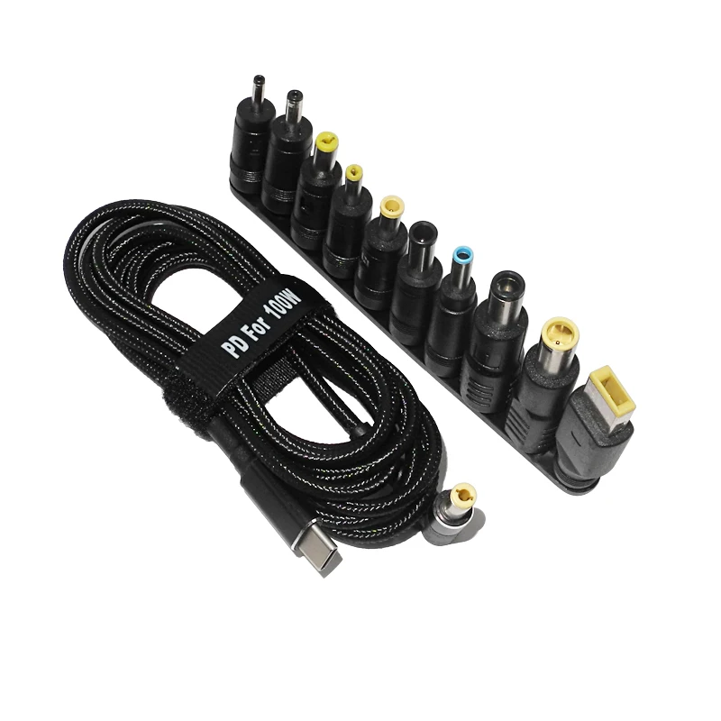 1 8 m 100W USB Type C Кабель адаптер для ноутбука Asus Hp Lenovo к универсальный разъем Jack