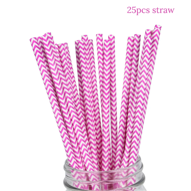 25pcs straw Хвост русалки вечерние повязки на голову баннер «С Днем Рождения» Русалочка День Рождения украшения девушка ребенок душ под водой Вечерние - Цвет: 25pcs straw