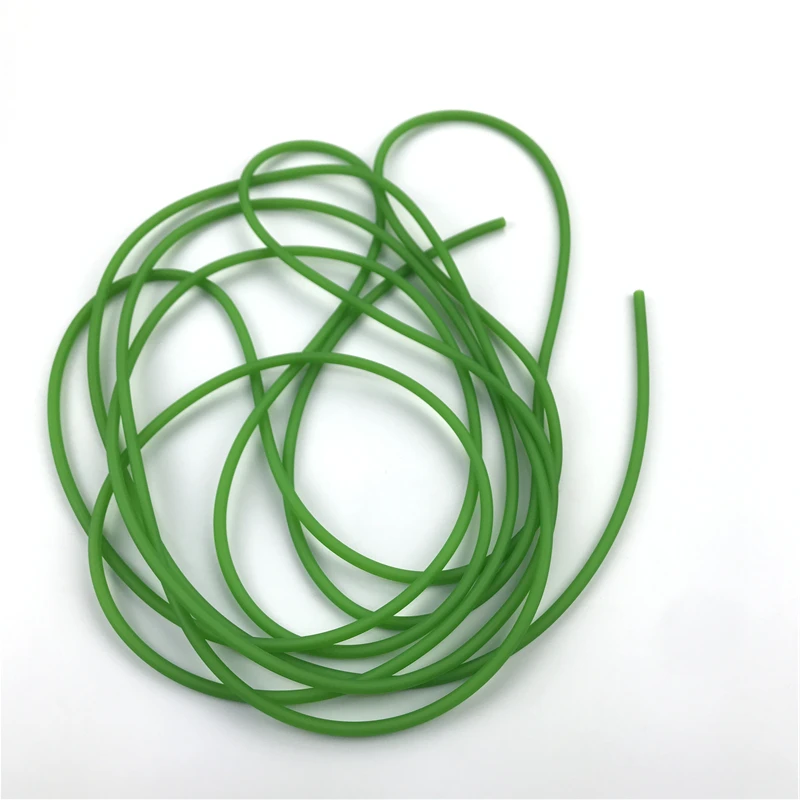 Green Natural Latex Slingshots Rubber 0.5-5M For Hunting Shooting High Elastic Tubing Accessories 2X5mm Diameter Bow Archery images - 6