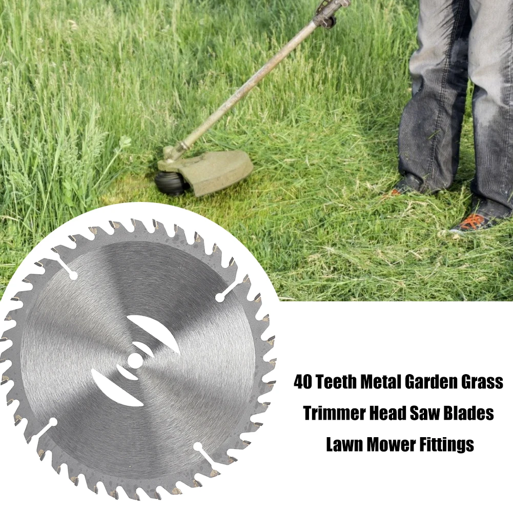 

150mm 40 Teeth Metal Grass Trimmer Head Blade Replacement Electric Weeder Saw Blades Lawn Mower Fittings Accessories for Garden