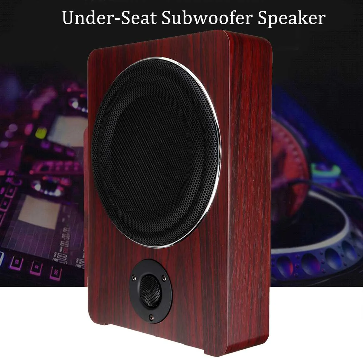 

600W 8" 12V Car Amplifier Subwoofer Car Audio Slim Under Seat Active Subwoofer Bass Speaker Car Subwoofers Woofer