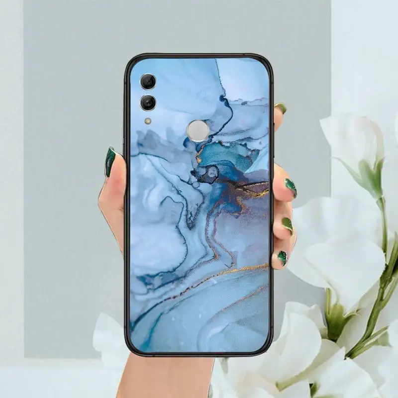 

Elegant Blue Marble Purple Phone Case For Huawei Mate 9 10 20 Pro lite 20x nova 3e P10 plus P20 Pro Honor10 lite
