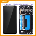 AAA LCD для Nokia 8,1Nokia X7  Nokia 7,1 Plus Lcd TA-1119 TA-1121 6,18 ''LCD сенсорный экран Замена с рамкой