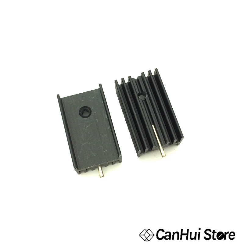 

10 x 25 x 15 x 10 mm black aluminium radiator cooler for TO-220 transistor