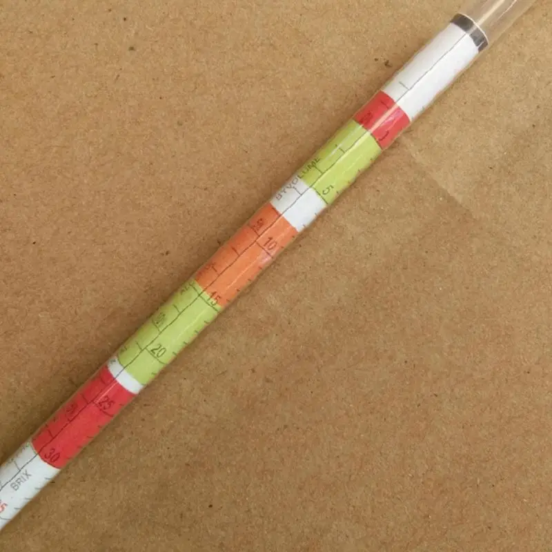 

2pcs/set Triple Scale Hydrometer Self Brewed Wine Sugar Meter Alcohol Measuring for Home Brewing Making Beer Wine Mead Ale Craft