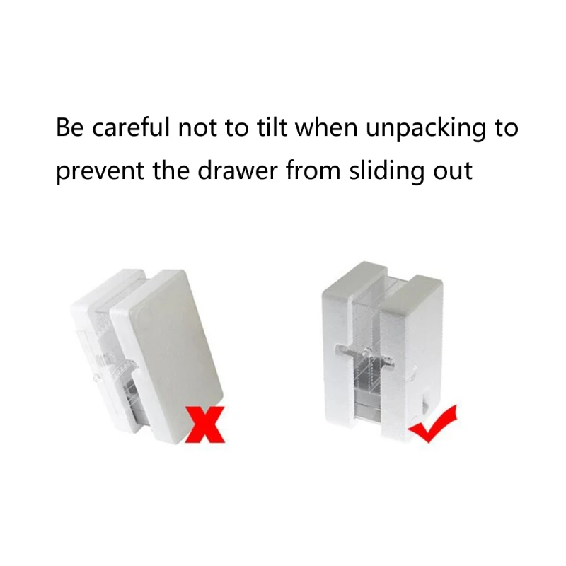 Прозрачная шкатулка для ювелирных изделий с ручкой и шарниром |