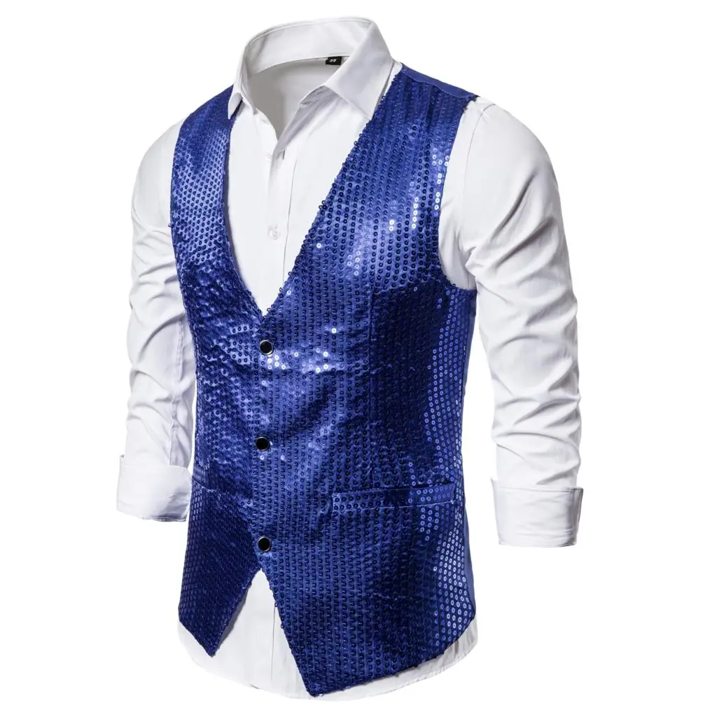 HEFLASHOR 2019 мужской блестящий топ с блестками галстук-бабочка для свадьбы