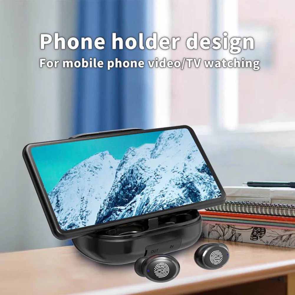 V11 9D стерео наушники вкладыши TWS с 5 0 Bluetooth Беспроводной Водонепроницаемый