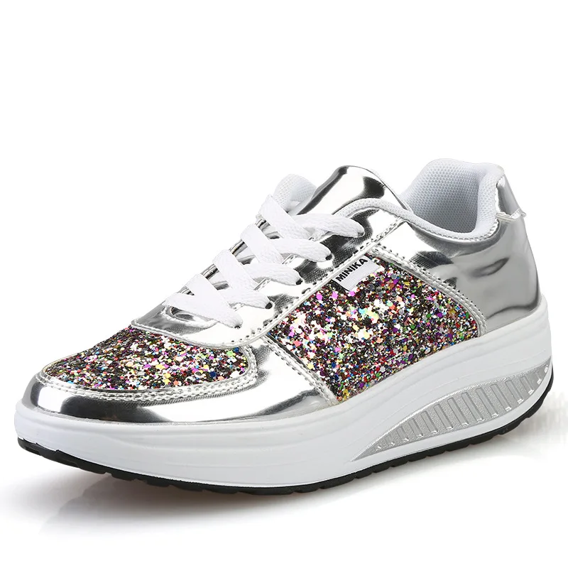 

Sequins Women's Shoes Casual Sports Shoes for Woman Fashion Sneakers Platform Shoes for Lady Walking Shoes Plus Size Swing Shoes