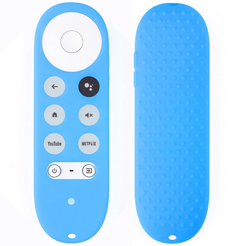 

2021 New 1pc Silicone Cover For -Google TV 2020 Voice Remote Remote Control Shockproof Protective Cover Skin for chromecast
