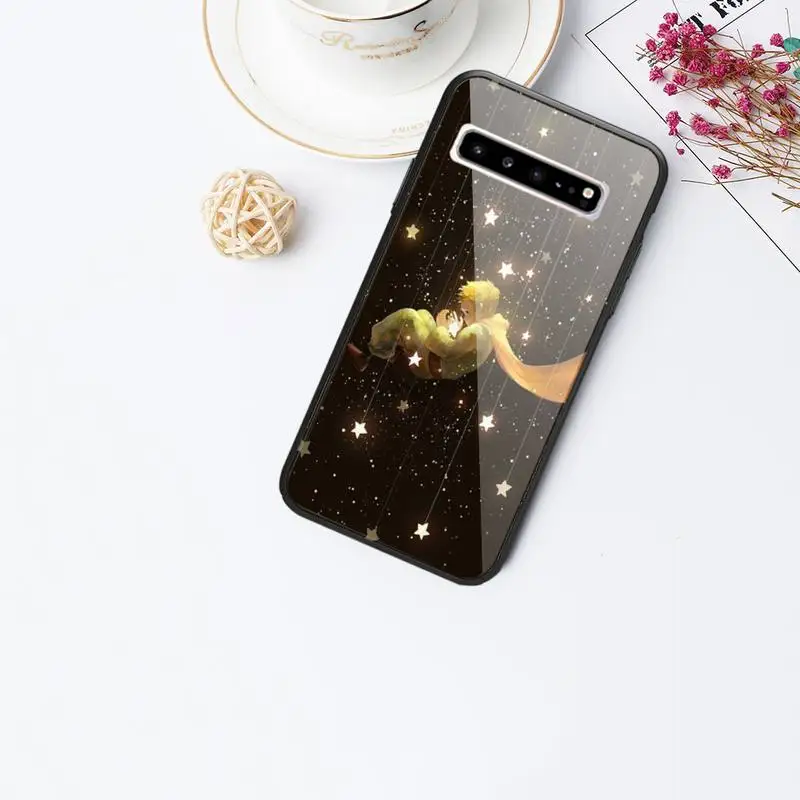 

Little Prince Glass Phone Case Back Shell For Samsung Galaxy S20 Ultra S10 S9 S8 S7 Plus Edge S10 E Lite Note 8 9 10 Pro Cover
