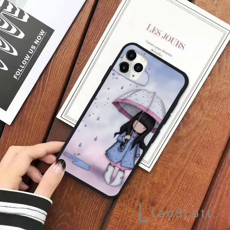 

Santoro Gorjuss Girl Phone Case for iPhone 11 12 pro XS MAX 8 7 6 6S Plus X 5S SE 2020 XR Soft silicone