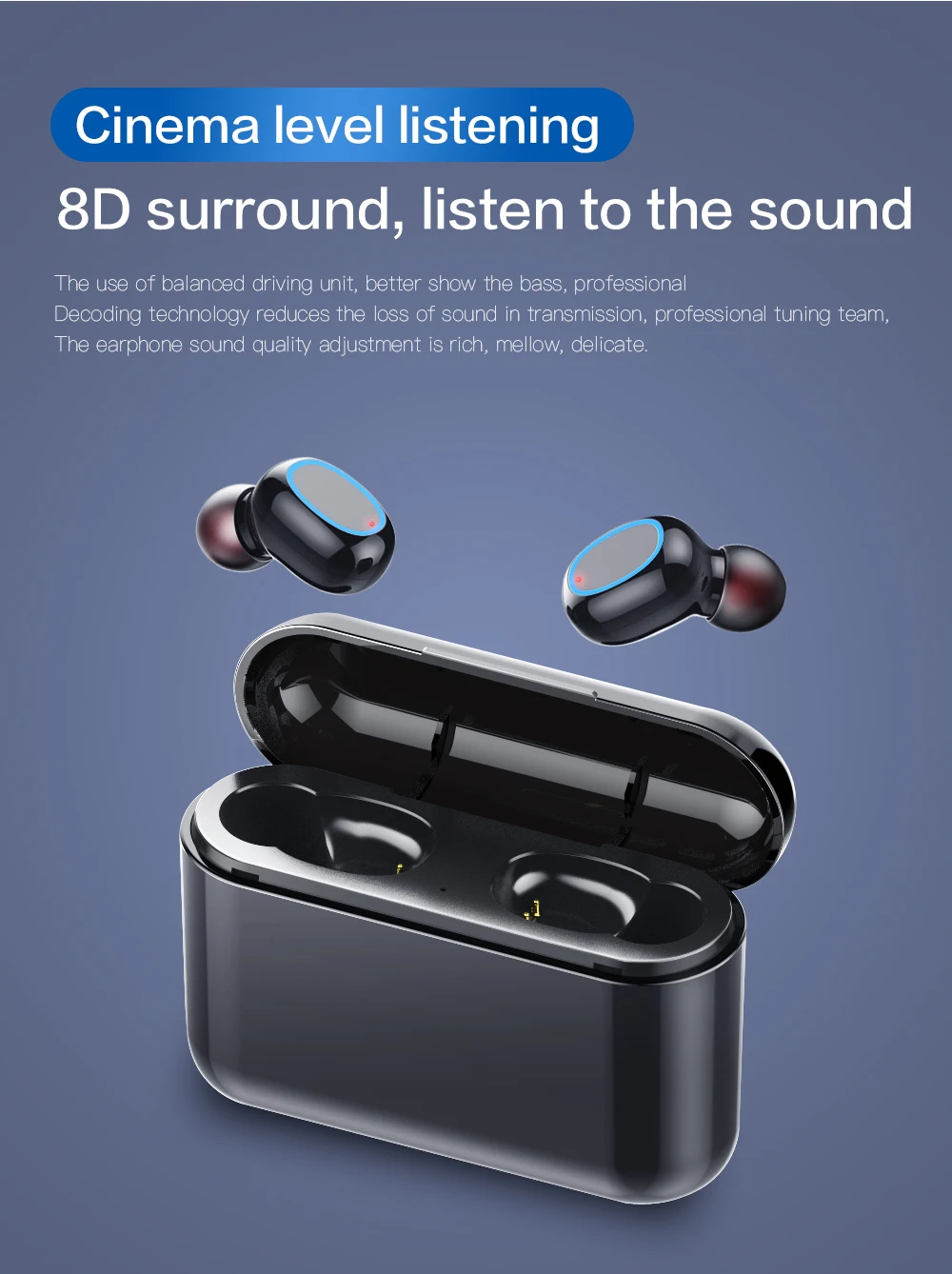 TWS 5,0 bluetooth беспроводные наушники A2 в ухо наушники Беспроводная гарнитура Водонепроницаемый с микрофоном громкой связи Наушники для телефонов