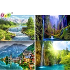 DPF 5D круглаяквадратная алмазная живопись, вышивка крестиком, пейзаж, рукоделие, алмазная вышивка, мозаика, наборы для вышивки, домашний декор