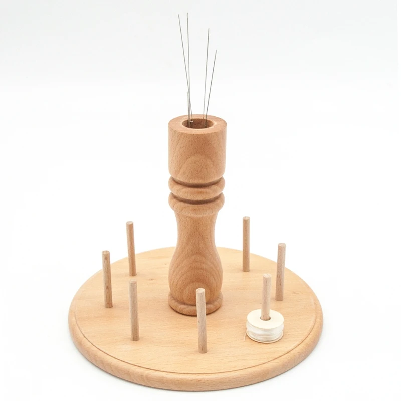 

Beech Wood 8 Spool Thread Rack Holder Sewing Embroidery Quilting Stand Organizer Holder Accessories E56C