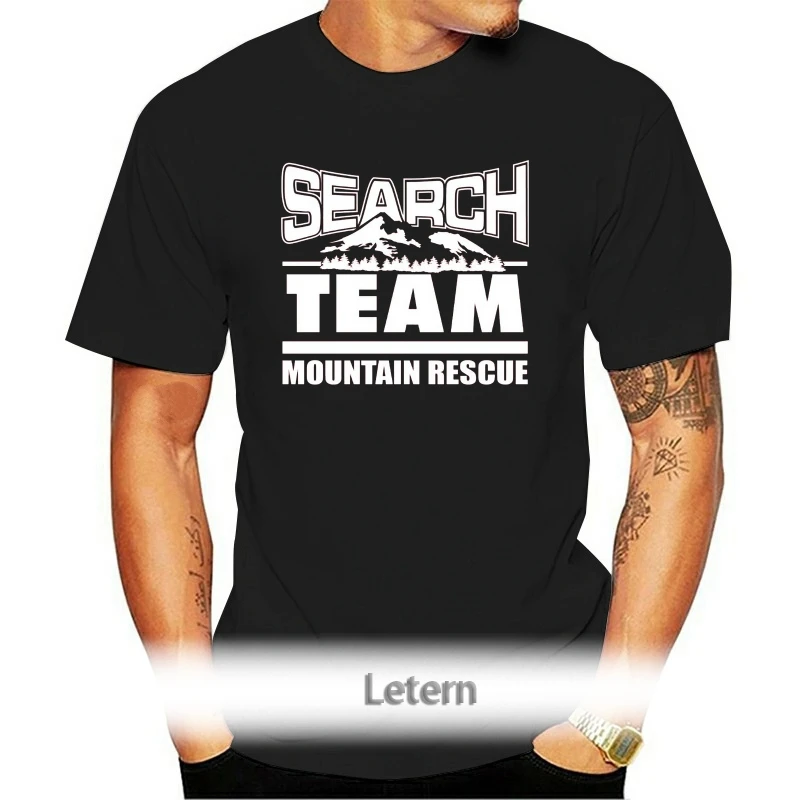 

2021 New Arrival Men'S Fashion SAR - Search & Rescue: MOUNTAIN RESCUE TEAM Screen Printed T-Shirt