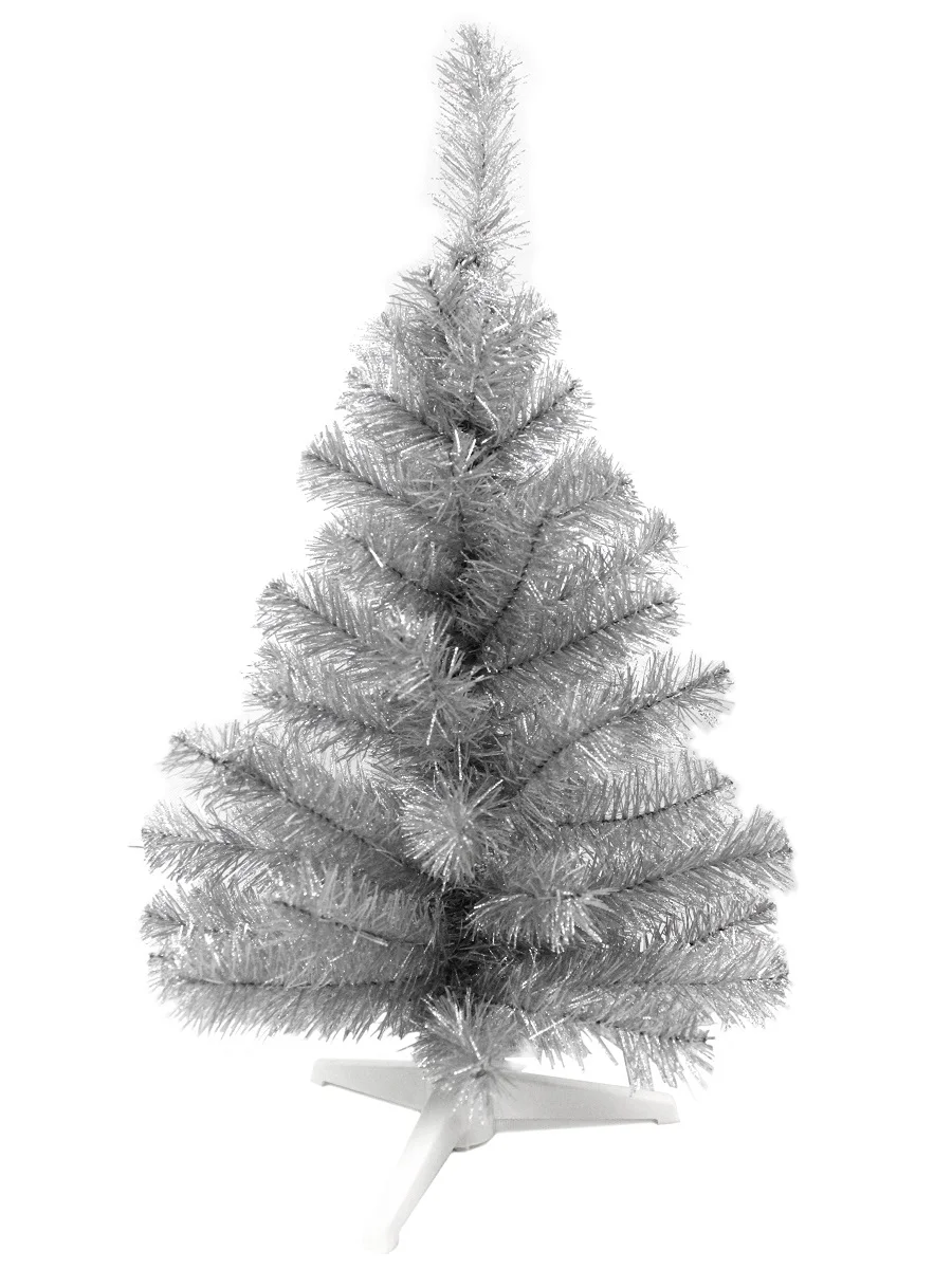 Ель декоративная 0 5 м серебро матовое | Дом и сад