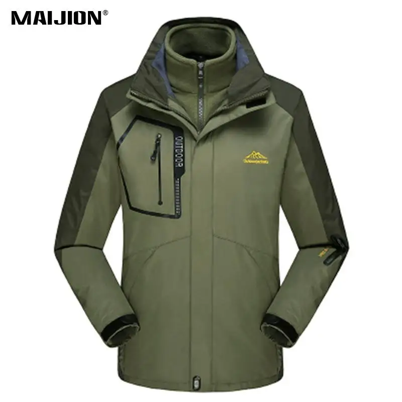 

Unisex Waterproof Hooded Fleece Jackets Skiing Coat Warm Winter Hiking Jackets Climbing Cycling Mens Coat Sports Clothing