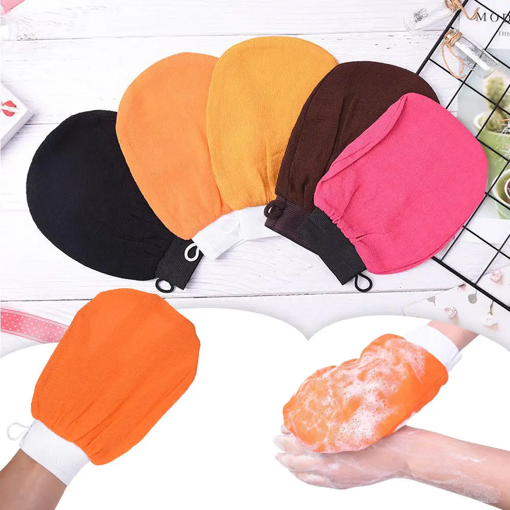 

Moroccan Hammam Bath Scrub Glove Exfoliating Body Facial Tan Massage Glove Exfoliator Glove Random Color Bath Shower Wash