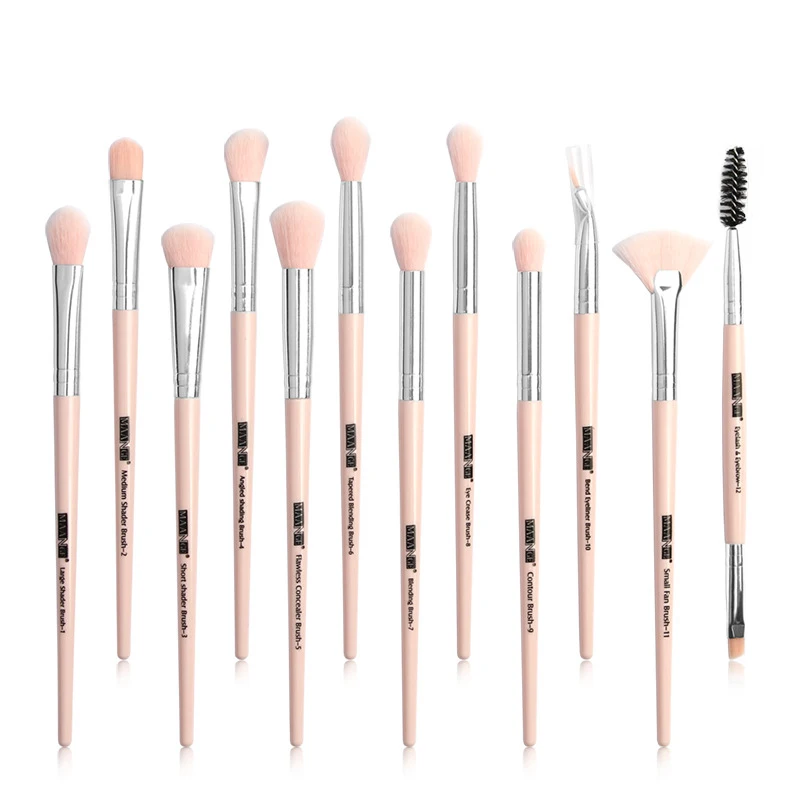 

12 Pcs Makeup Brush Set Eye Shadow Foundation Cosmetic Tool Kit BUTT666
