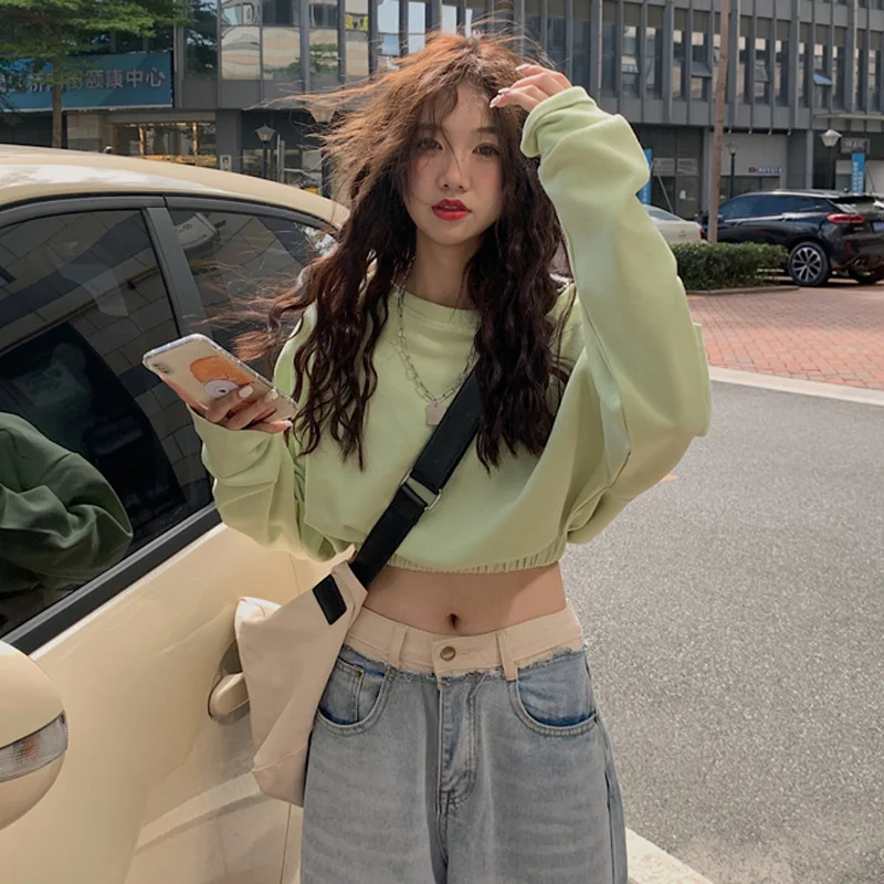 Женское дизайнерское худи с капюшоном маленький боди новинка 2021 милое и острые