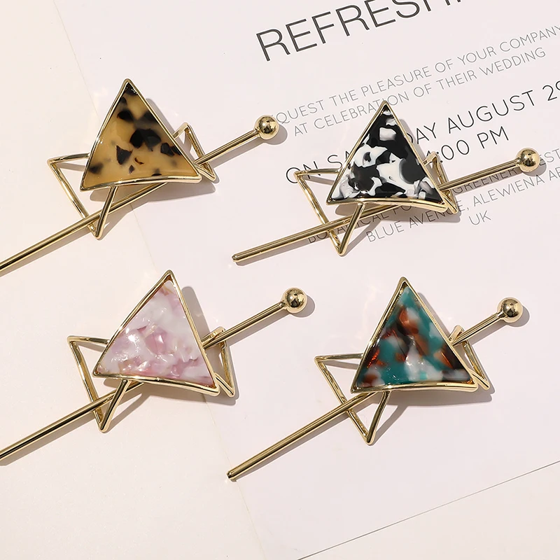 

Hair Accessories Clips Stick Bun Holder Cage Metal New Vintage 2021 Gold Women Fashion Hairwear