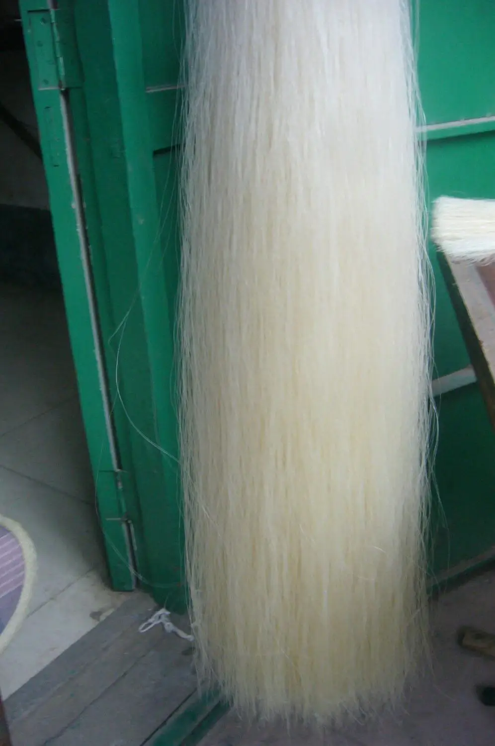 250g Top quality Stallion white mongolia bowhair 85 cm violin bow parts