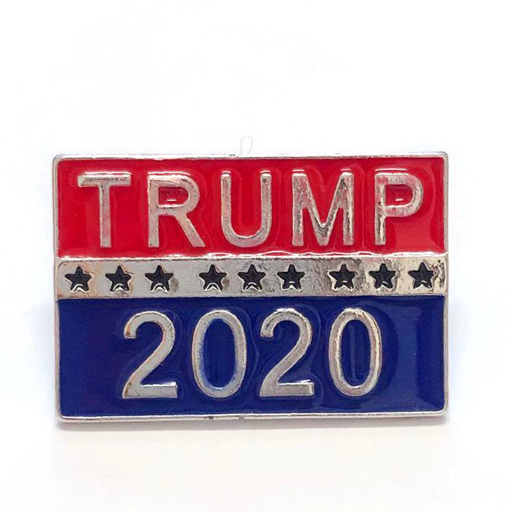 Женская и мужская брошь Trump 2020 украшение для одежды подарки ювелирное изделие