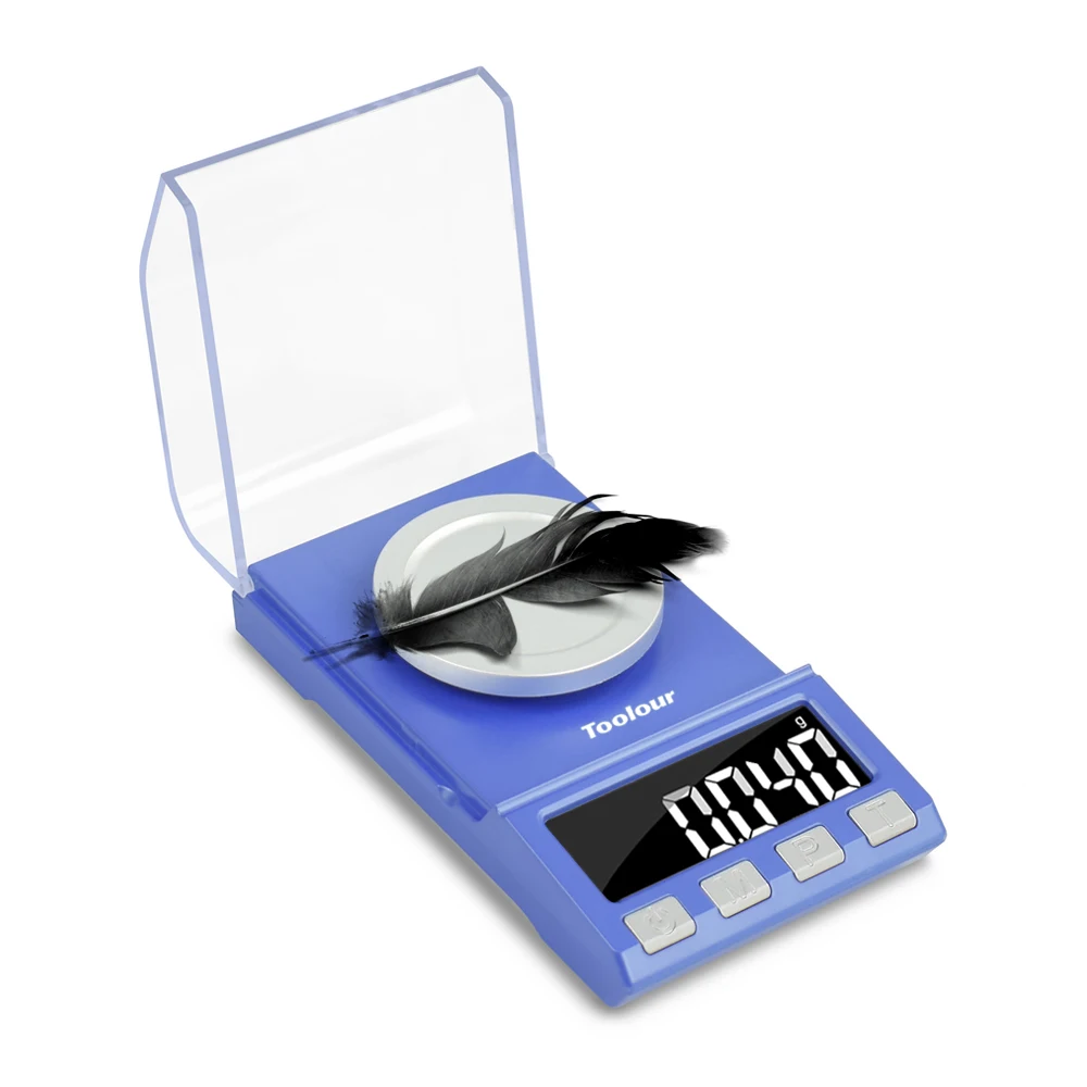 Toolour100g/50g X 0,001g мини точность ювелирной шкалы ЖК-дисплей портативные весы usb зарядка для лабораторной медицины электронные