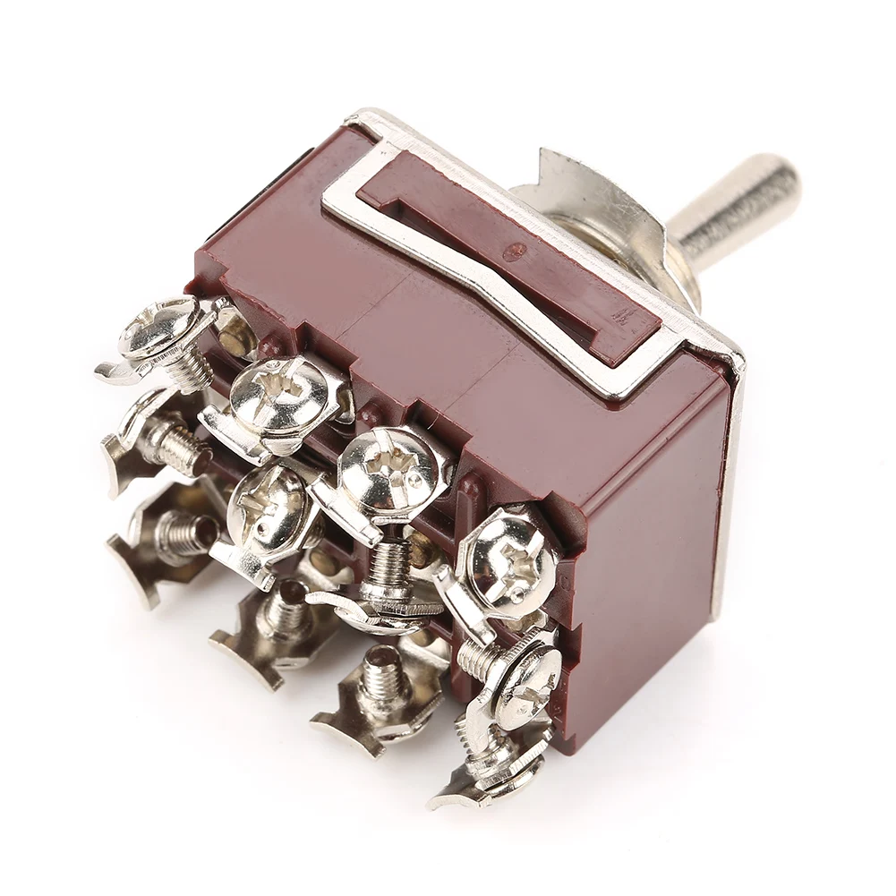 Тумблер 3 позиционный Выключатель вкл/выкл/вкл 4PDT 12 штепселный мм тумблер 15A/250VAC