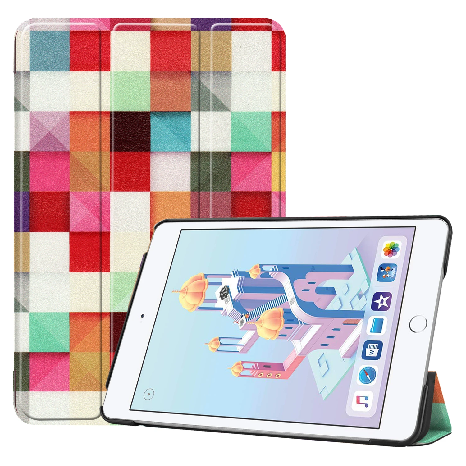 Pro Чехол iPad Mini 5 Чехол карандаш держатель Folio Trifold кожа мягкая PU задняя крышка Авто Режим сна/Пробуждение чехол для iPad Mini5 mini4