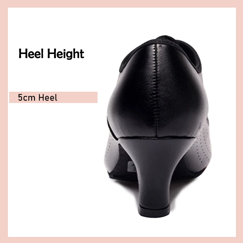 DKZSYIM Women Dance Shoes Latin Jazz Adult Ballroom Dancing Shoes Woman Black Teachers Training Modern Tango Dance Sneakers