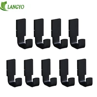 langyo new design bathroom accessories brass row hook black and chrome plated surface europe design fixed parts