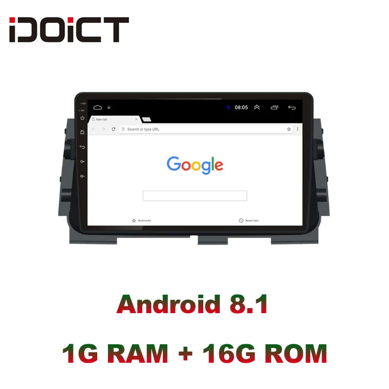 Автомобильный DVD плеер IDOICT Android 8 1 GPS навигация мультимедиа для Nissan Kicks Radio 2017