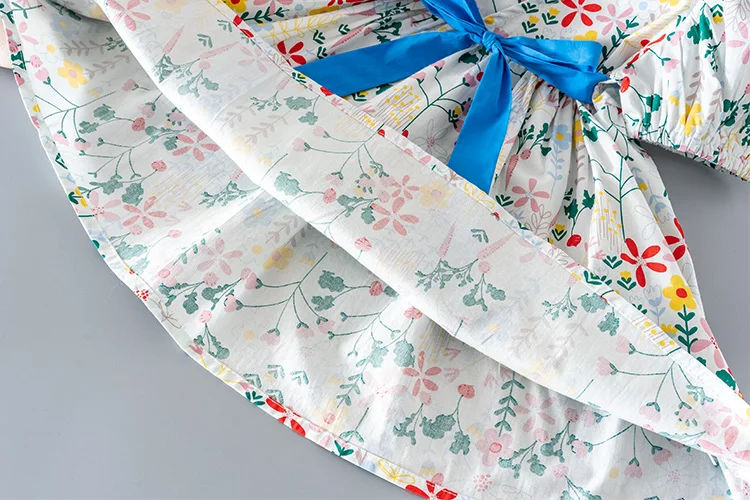 

Summer Girl Dress Casual Floral Big Bow Kids Dresses for Girls Birthday Princess Dress Children Clothing Toddler Clothes Costume