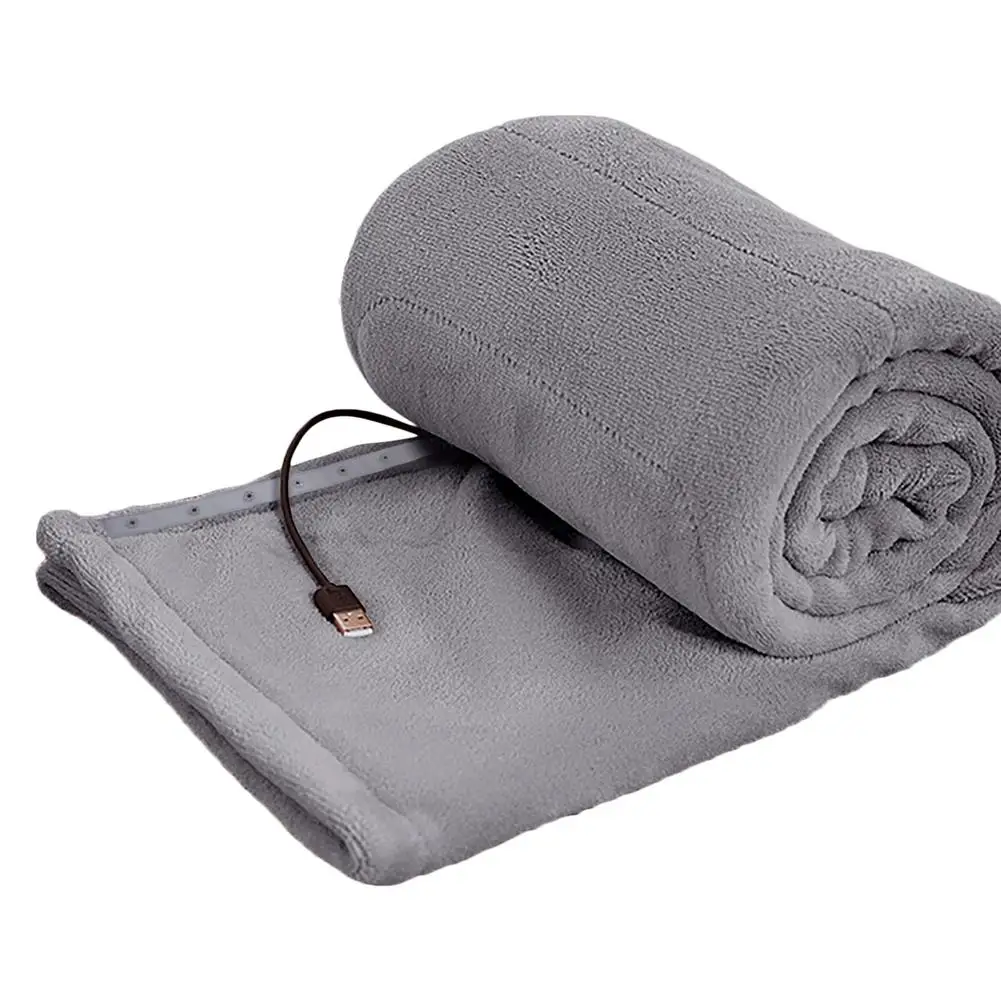 

Electric Blanket Thicker Heater Double Body Warmer Heated Mattress Thermostat Electric Heating Blanket USB Charging 80*140cm