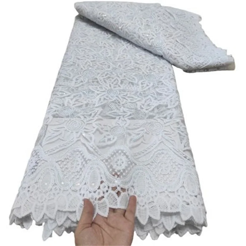 

Блестящий дизайн, чистый белый, молочный шелк, кружевная ткань, вышивка, африканская сетка, кружевная ткань с блестками для вечернего платья
