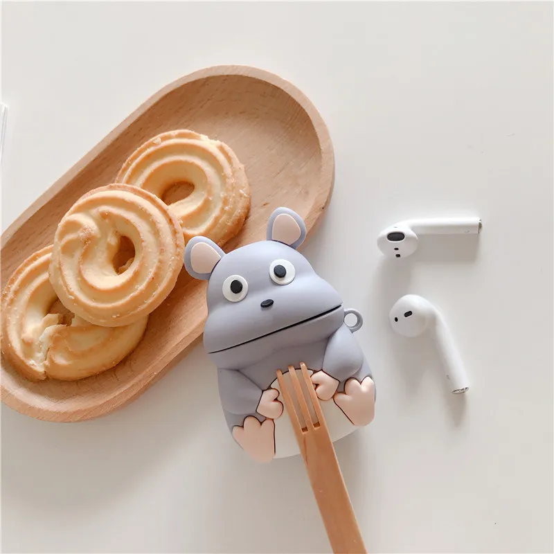 Для Airpods чехол Супер милый мультфильм японское аниме наушники в форме мыши для Apple