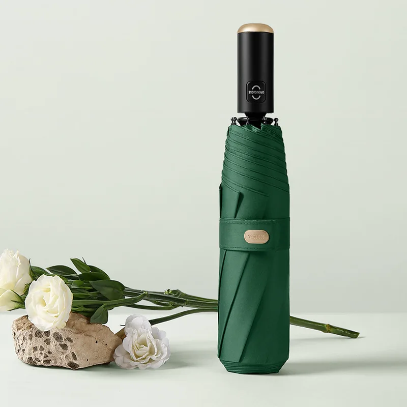 Складной солнцезащитный зонт полная яркость для женщин 3 цвета розовый