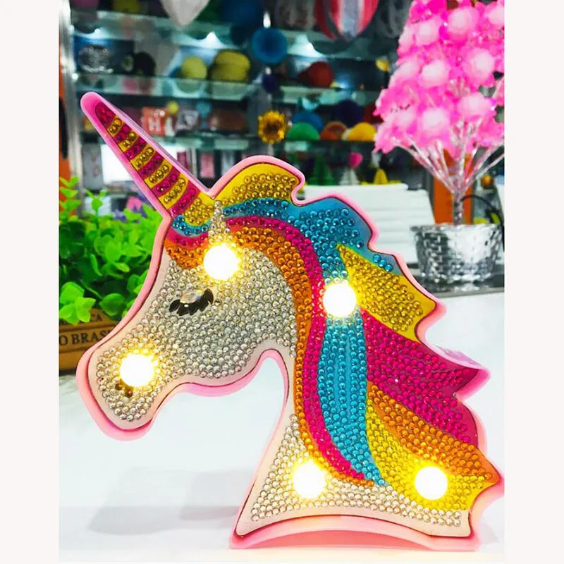DIY рождественские украшения алмазная живопись с светодиодный ночник Рождественская елка Снеговик Алмазная вышивка DIY ремесло стежка набор - Цвет: Бургундия