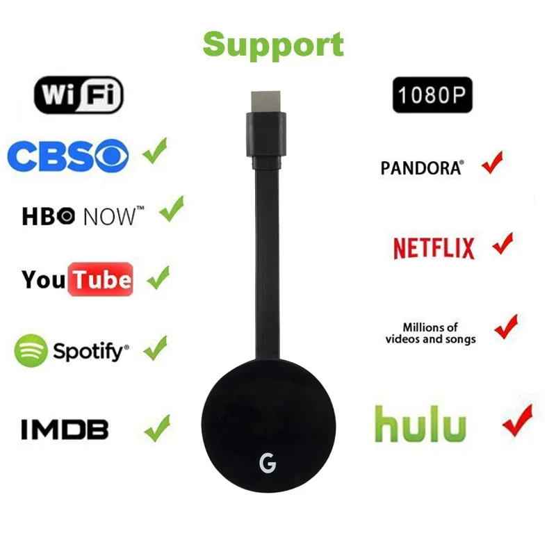 G2 G12 ТВ палка беспроводной WiFi дисплей ключ экран Mirroring 1080P HD палки приемник с
