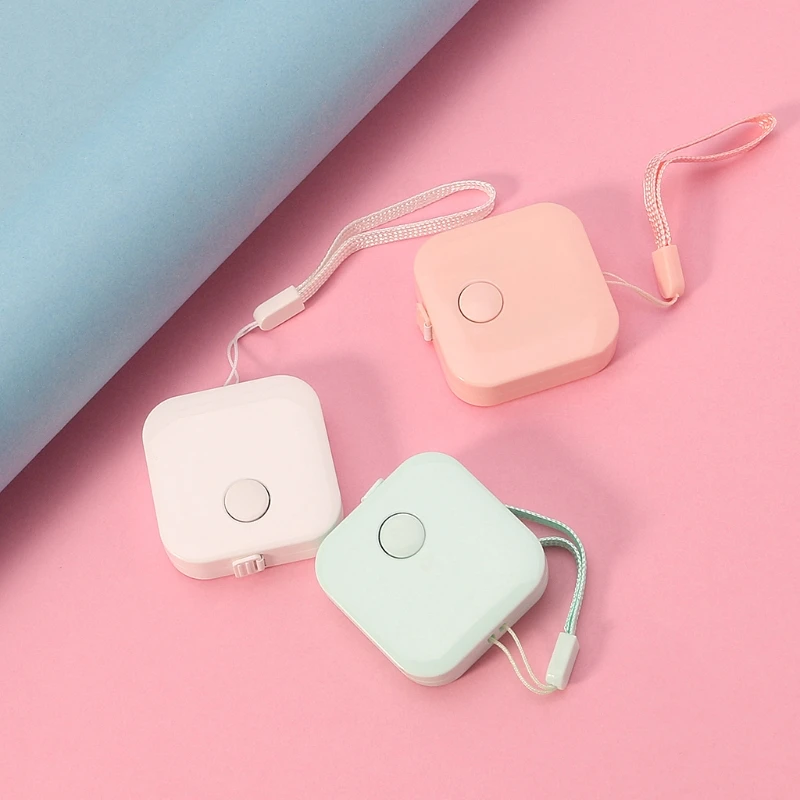 

AIR 1.5M * 7 millimeters Candy Color Small Tape Measure With Retractable plastic, school supplies Office