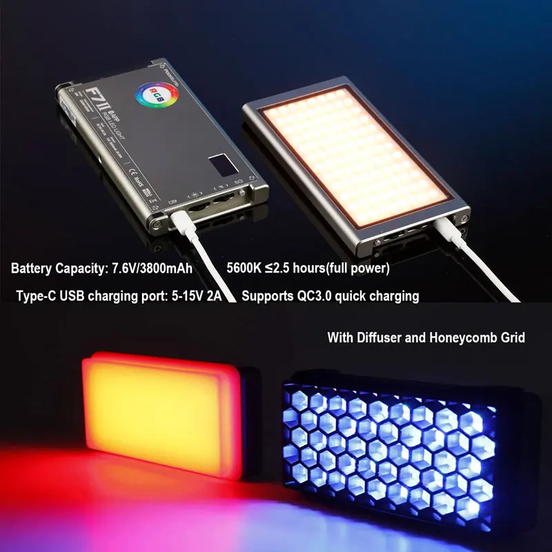 Подсветка Falcon Eyes F7 II RGB для видеокамеры 12 Вт управление через приложение